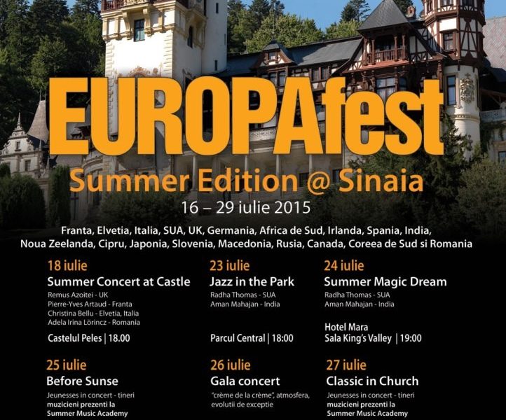 EUROPAfest Summer Edition 2015 la Castelul Peleş